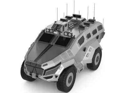 Military MRAP 3D model by vanshpapneja884 from CGTrader