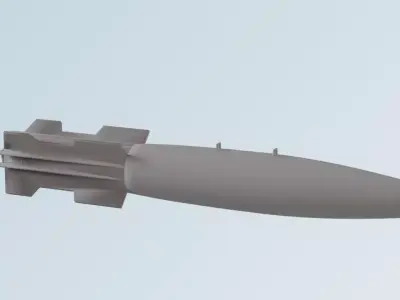 torpedo missile 3D model