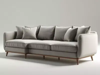 Modern Luxury Sofa  High-Quality PBR Game-Ready 3D Model Low-poly 3D model