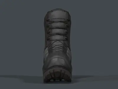 Military Boot Low-poly 3D model