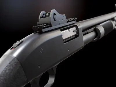 Mossberg 590A1 - Model and Textures Low-poly 3D model