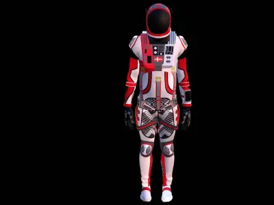 Astronaut Spacesuit Denmark 3D model