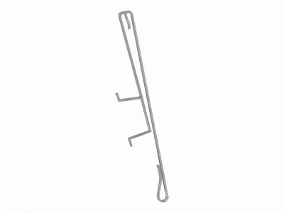 Store hinged flip up sign holder 3D model