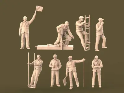 staff railroad 3D print model shop
