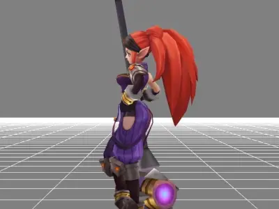 Lolita Soldier in Training OLD Skin Low-poly 3D model
