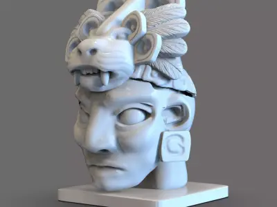 Mayan Head  3D print model