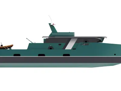Rescue Boat Low-poly 3D model buy