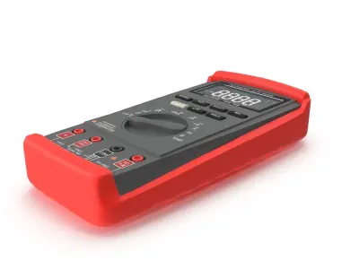 Auto Range Digital Multimeter Low-poly 3D model