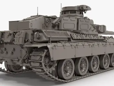 French Tank AMX-30b2 3D model