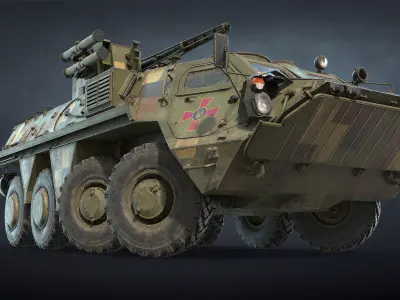 Ukrainian Armored Vehicles Set 3D Model Pack