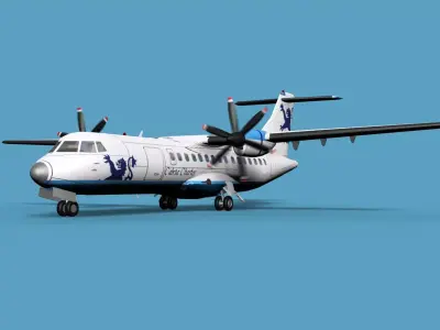 ATR  ATR-42-500 Cambria Air 3D model