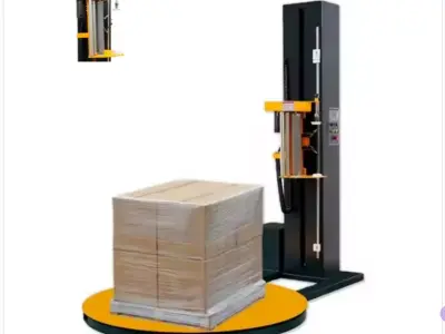 Automatic Pallet Wrapping Machine with Turntable 3D model
