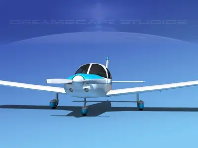 Piper PA-28-235 Cherokee  V11 3D model