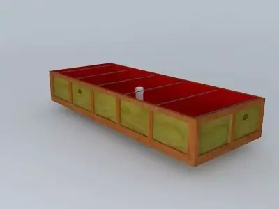 System Aquaponico 05 Aquaponics Growing Beira Mar Bed Plywood 3D model