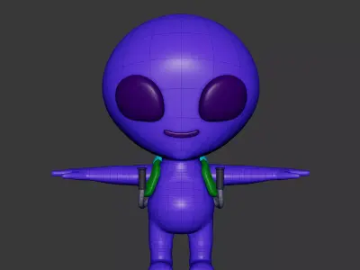 Alien 3D model 3D model purchase