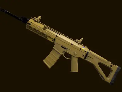 ACR Bushmaster assault combat rifle Low-poly 3D model