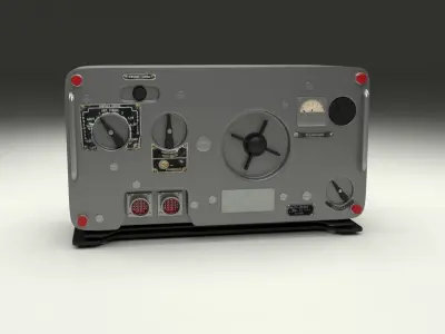 Old Military Radio 3D model