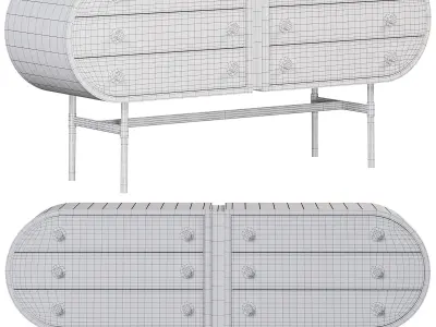  MORYSON SIDEBOARD By Mezzocollection 3D model