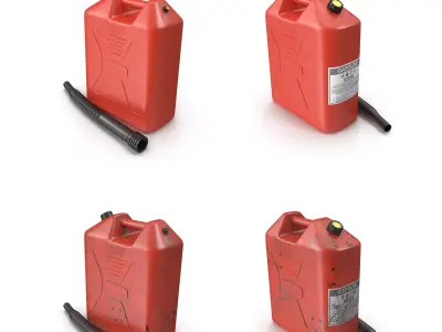 Gasoline Tank Collection 3D Model Pack