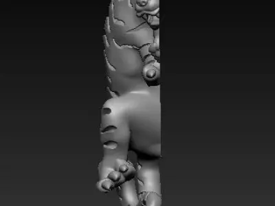 tiger pendant 3D model purchase
