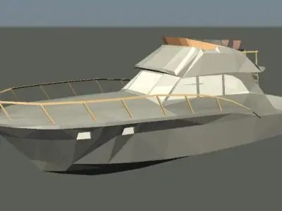 BARCO boat with ladder 3D model