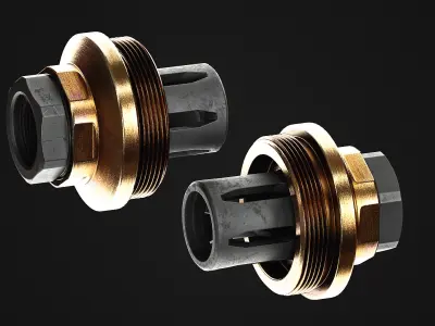 Rearden Atlas Thread Adapter Low-poly 3D model