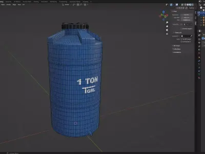 WATER TANK 01 3D model purchase