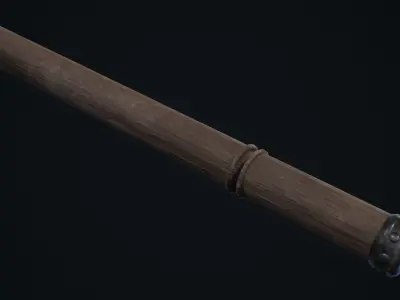 Medieval Weapon Spear  -PBR- Game Ready Low-poly 3D model