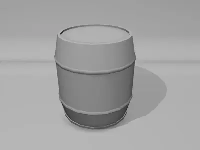 Rusty Barrel Free low-poly 3D model purchase
