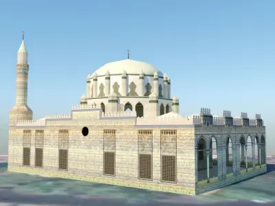 Sinan Pasha Mosque Low-poly 3D model