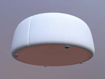 Ottoman Sofa Chair Low-poly 3D model