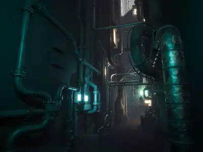 Pipe Pack Low-poly 3D model