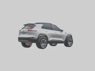 Electric Allterrain SUV model 3D model