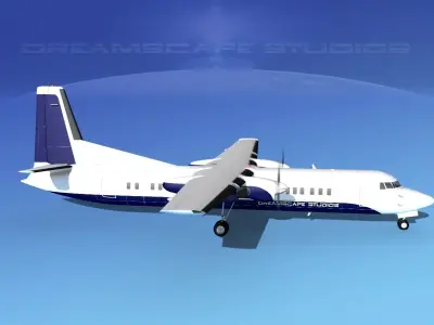 Fokker F-60 Corporate 3 3D model