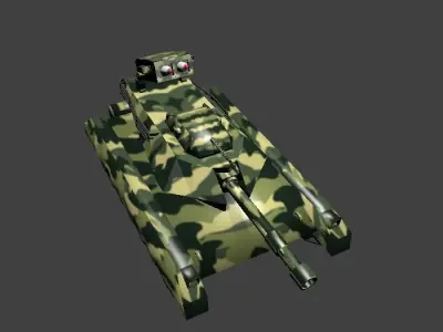 Tanque de Guerra Low-poly 3D model