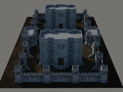 Medieval Fortress 3D model