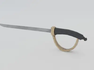 Pirate Sword 3D model purchase