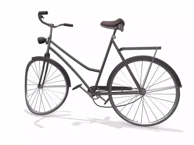 Vintage Rusty Bicycle Low-poly PBR Low-poly 3D model