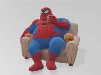 Lazy - web Hero 3D model