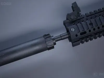 Suppressor BSOC - AAA 3D Asset - Game Ready Low-poly 3D model