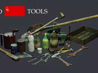 Old Soviet Tools 3D model