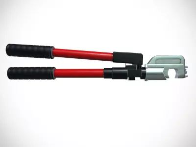 Hydraulic crimping plier Low-poly 3D model