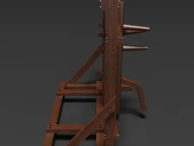 Wing Chun Wooden Dummy 3D model