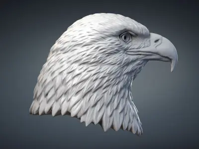  Bald Eagle Head Sculpture 