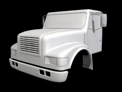 International truck Low-poly 3D model
