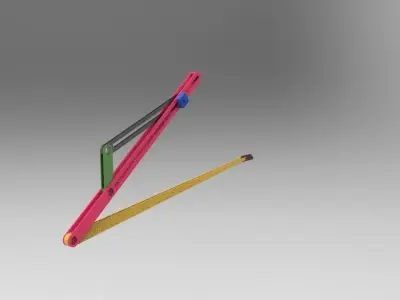 Whitworths Quick Return Mechanism 3D model