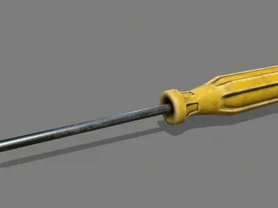 screwdriver Low-poly 3D model 54