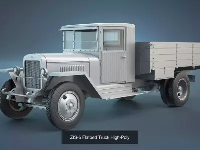 ZiS Trucks High-Poly Collection 3D Model Pack