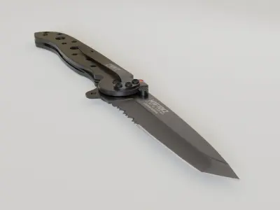Military Folding Knife 01 3D model