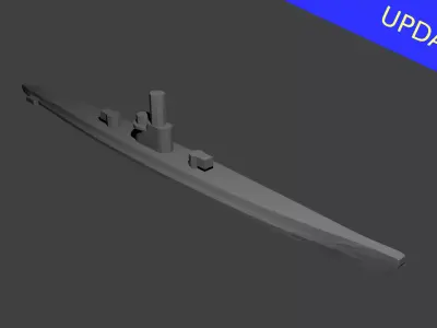 German Type IX Submarine Free 3D print model